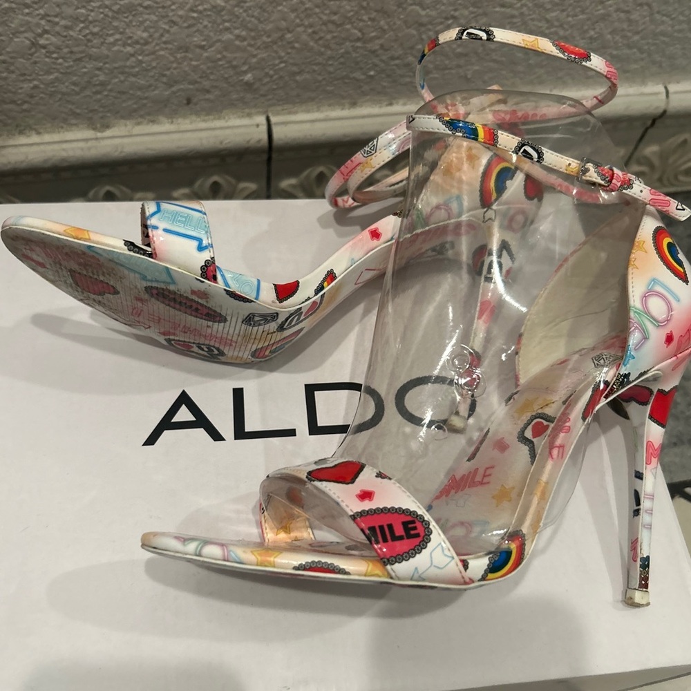 SANDYY Elegant White Heels By Aldo